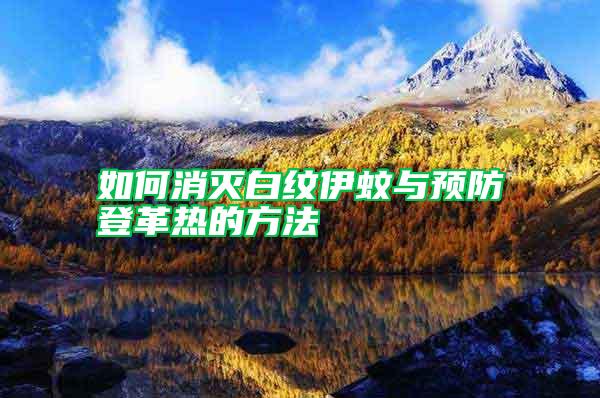 如何消灭白纹伊蚊与预防登革热的方法