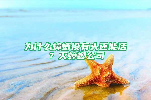 为什么蟑螂没有头还能活？灭蟑螂公司