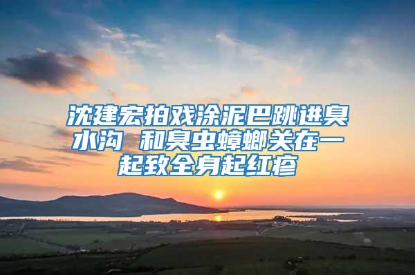 沈建宏拍戏涂泥巴跳进臭水沟 和臭虫蟑螂关在一起致全身起红疹