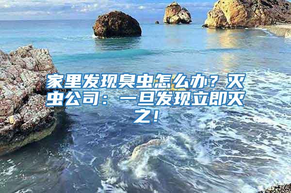 家里发现臭虫怎么办？灭虫公司：一旦发现立即灭之！