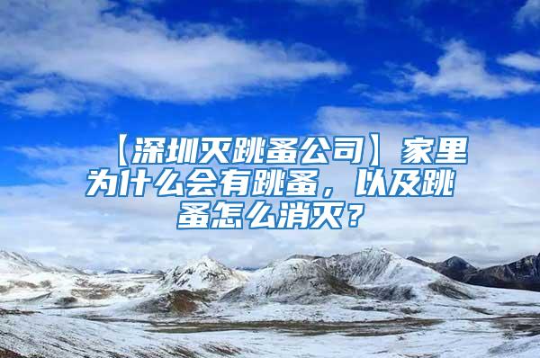 【深圳灭跳蚤公司】家里为什么会有跳蚤，以及跳蚤怎么消灭？