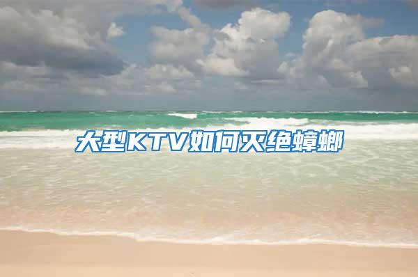 大型KTV如何灭绝蟑螂