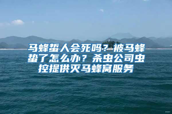 马蜂蜇人会死吗？被马蜂蛰了怎么办？杀虫公司虫控提供灭马蜂窝服务