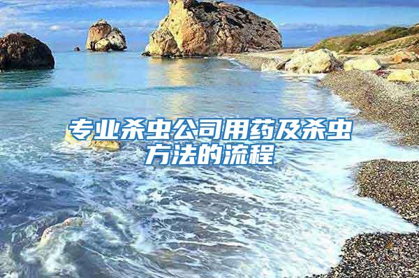 专业杀虫公司用药及杀虫方法的流程