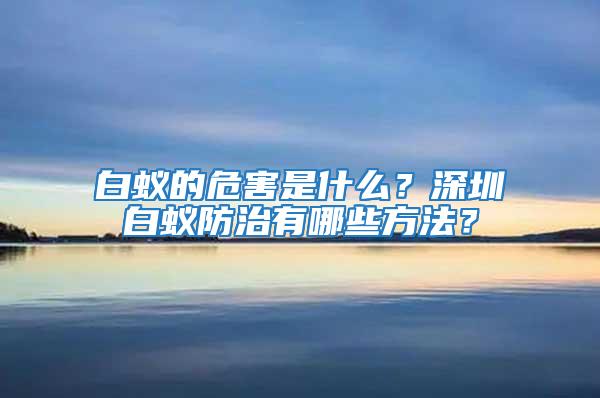 白蚁的危害是什么？深圳白蚁防治有哪些方法？