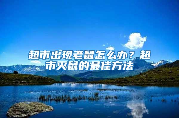 超市出现老鼠怎么办？超市灭鼠的最佳方法