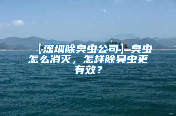 【深圳除臭虫公司】臭虫怎么消灭，怎样除臭虫更有效？