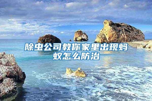 除虫公司教你家里出现蚂蚁怎么防治