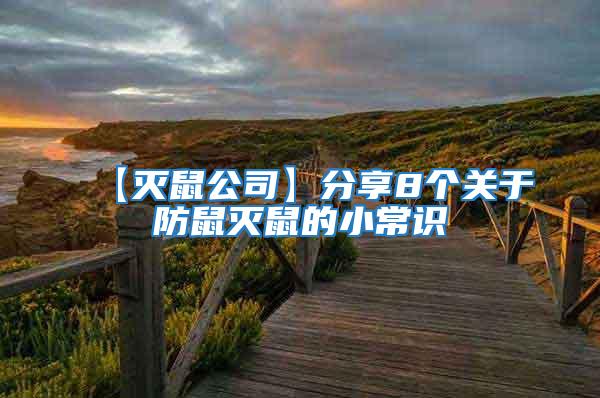 【灭鼠公司】分享8个关于防鼠灭鼠的小常识