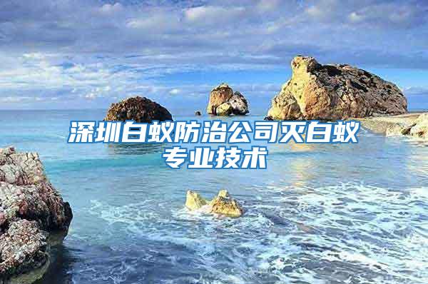 深圳白蚁防治公司灭白蚁专业技术