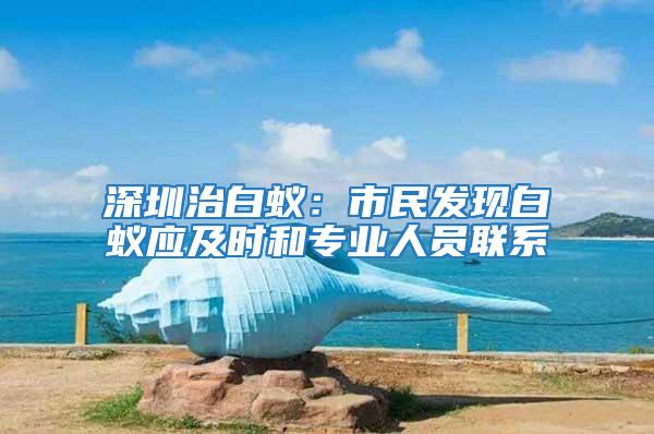 深圳治白蚁：市民发现白蚁应及时和专业人员联系