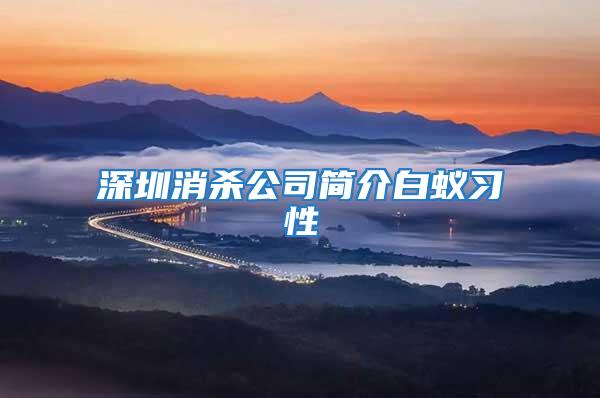 深圳消杀公司简介白蚁习性