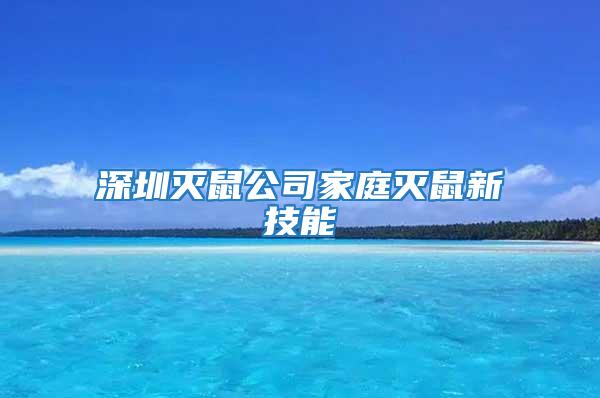 深圳灭鼠公司家庭灭鼠新技能