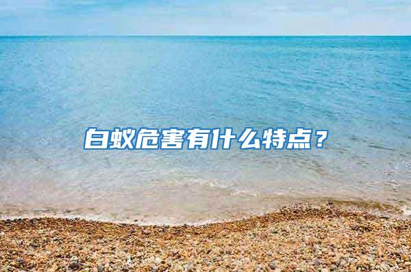 白蚁危害有什么特点？