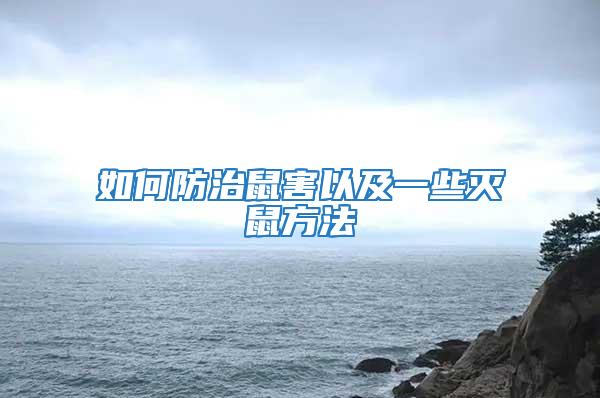 如何防治鼠害以及一些灭鼠方法