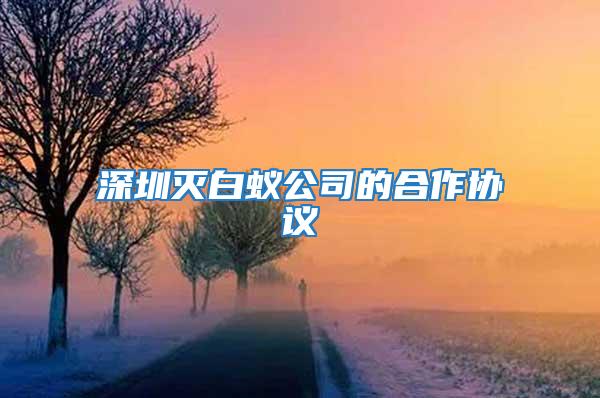 深圳灭白蚁公司的合作协议