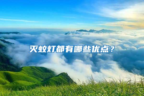 灭蚊灯都有哪些优点？