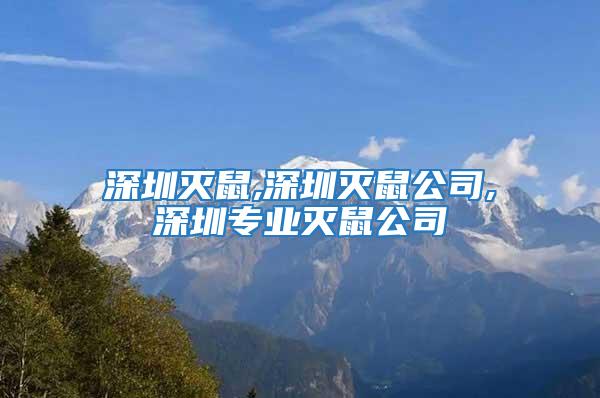 深圳灭鼠,深圳灭鼠公司,深圳专业灭鼠公司