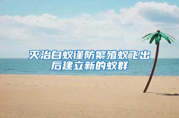 灭治白蚁谨防繁殖蚁飞出后建立新的蚁群