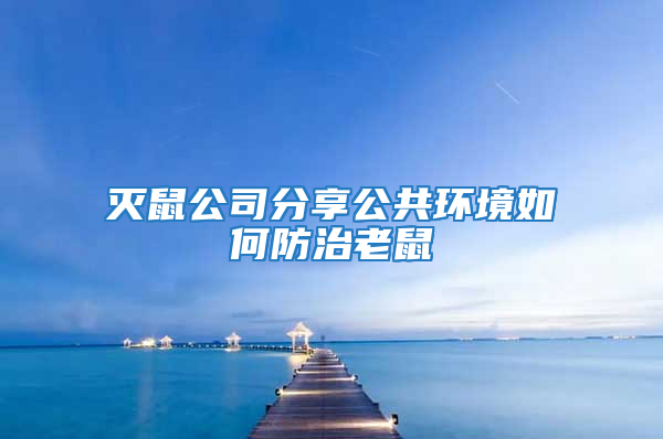 灭鼠公司分享公共环境如何防治老鼠