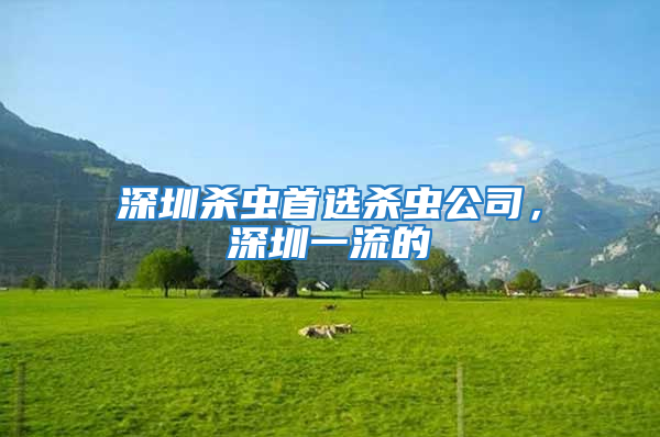 深圳杀虫首选杀虫公司，深圳一流的