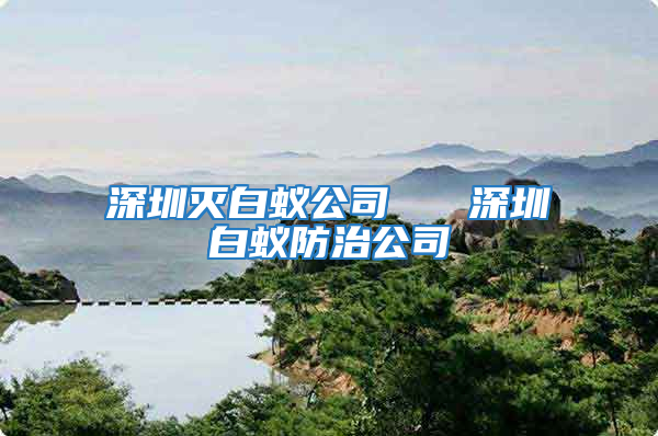 深圳灭白蚁公司   深圳白蚁防治公司