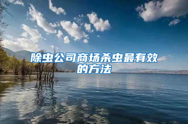 除虫公司商场杀虫最有效的方法