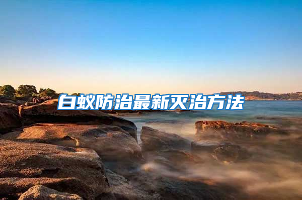 白蚁防治最新灭治方法