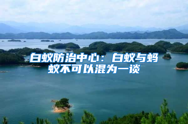 白蚁防治中心：白蚁与蚂蚁不可以混为一谈