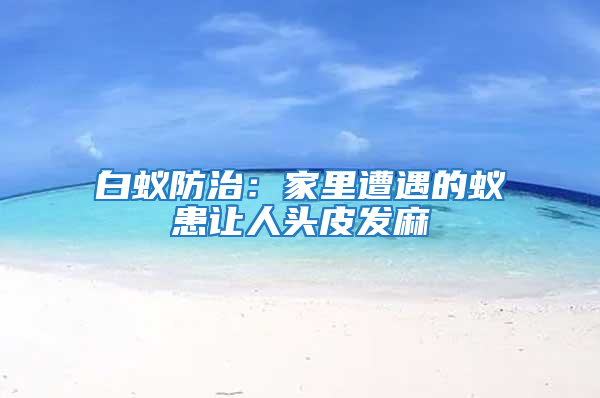 白蚁防治：家里遭遇的蚁患让人头皮发麻
